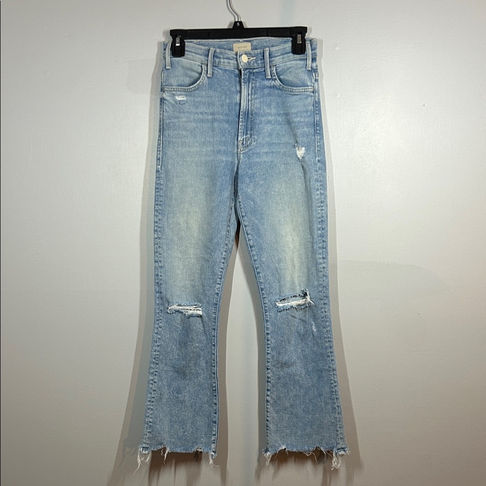 Mother denim the hustler chewed ankle drinking by the pool size 25